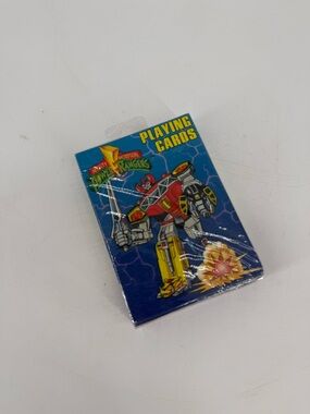 Vintage 1990s Mighty Morphin Power Rangers Playing Cards Factory Plastic Sealed